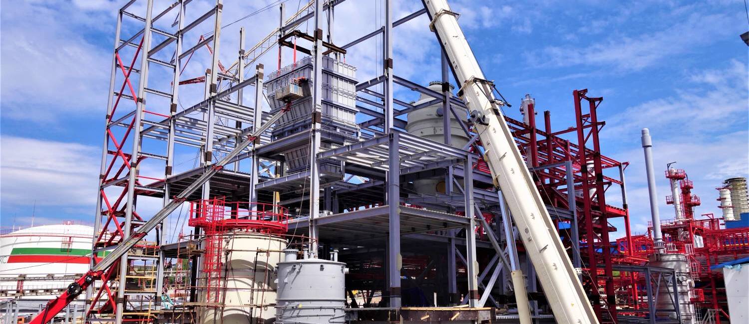 The construction of production facilities of the